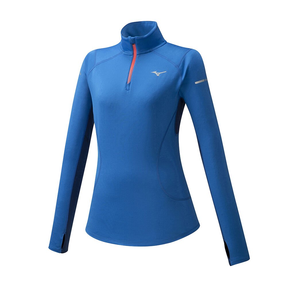 Maglie Running Mizuno Warmalite HZ Donna - Blu - 69204-NWAY